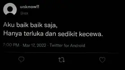 sedikit kecewa