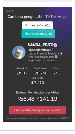 penghasilan tiktok