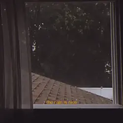 the rain is nice ~