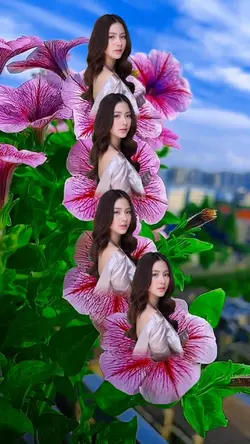 Ghép bông hoa độc lạ