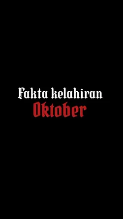 #KelahiranOktober 