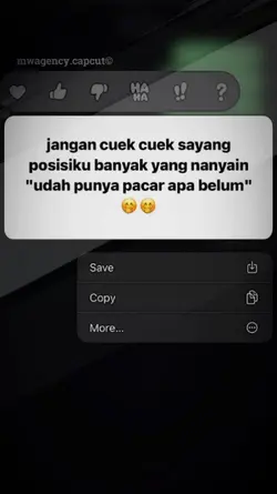 jgn cuek-cuek sayang