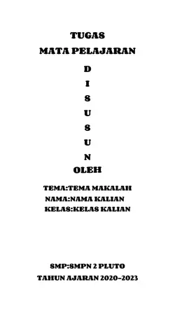 makalah tugas sekola