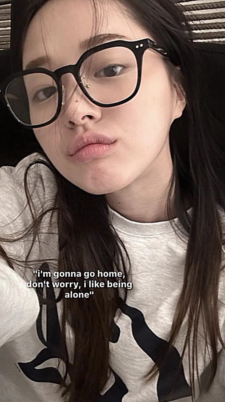I LIKE BEING ALONE..