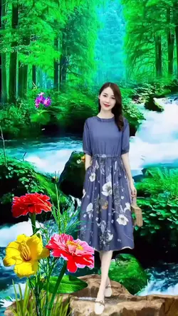Cảnh Đẹp Bên Suối