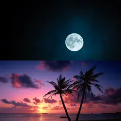 sunset x moon