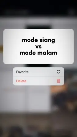 mode siang vs malam