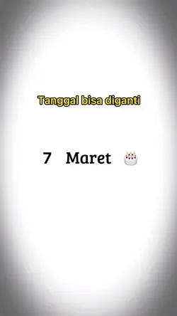 HBD 7 Maret 🎂