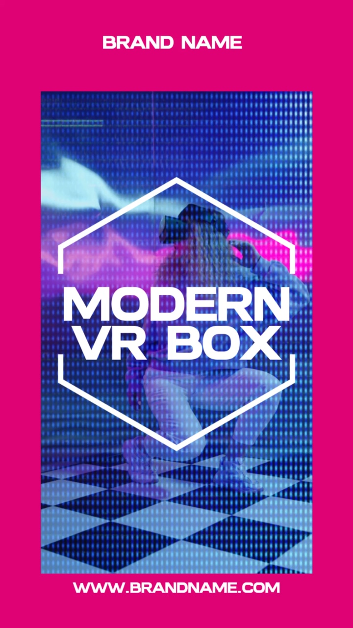 Marca de equipamento digital com vídeo estilo falha