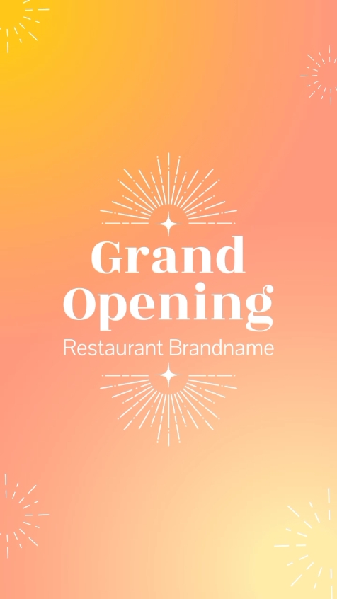 Grand Opening Homemade Food