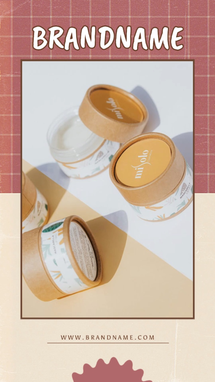 Retro Playful Skincare Produkt Display