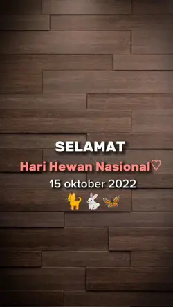 Selamat hari hewan