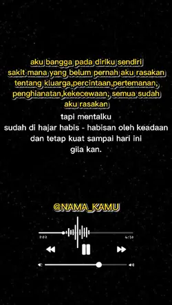 semua sudh aq rsakan