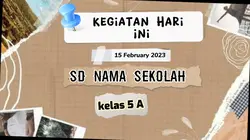 kegiatan sekolah