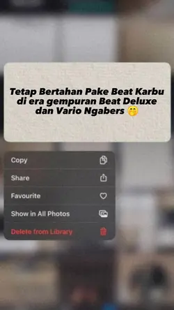 Beat karbu nih ngab?