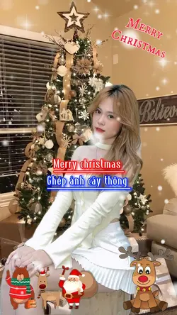 Ghép ảnh cây thông 