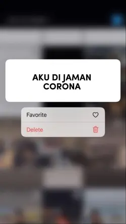 Aku di jaman corona