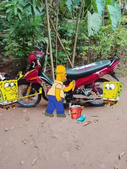 setiker nyuci motor