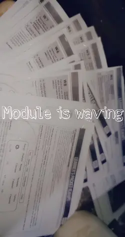 Module is waving