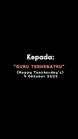 Selamat hari guru