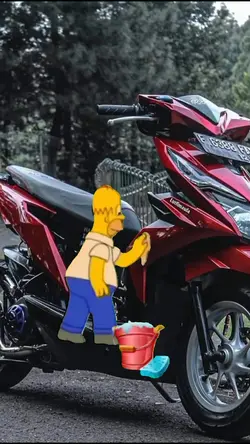 cuci motor dulu