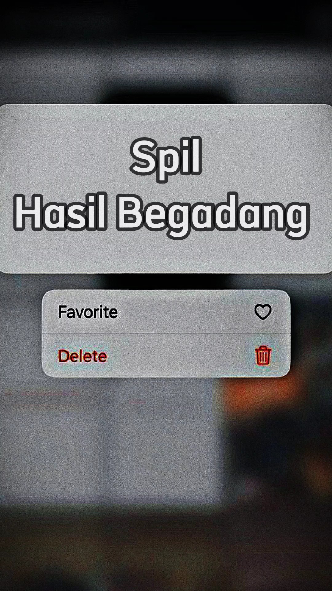 HASIL Begadang 