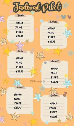 jadwal piket kelas