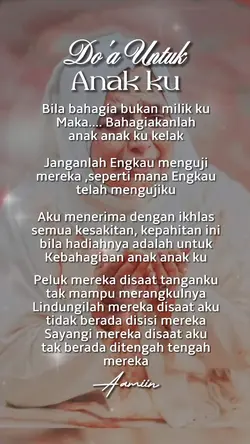 Doa untuk anak ku