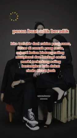 pesan adik beradik