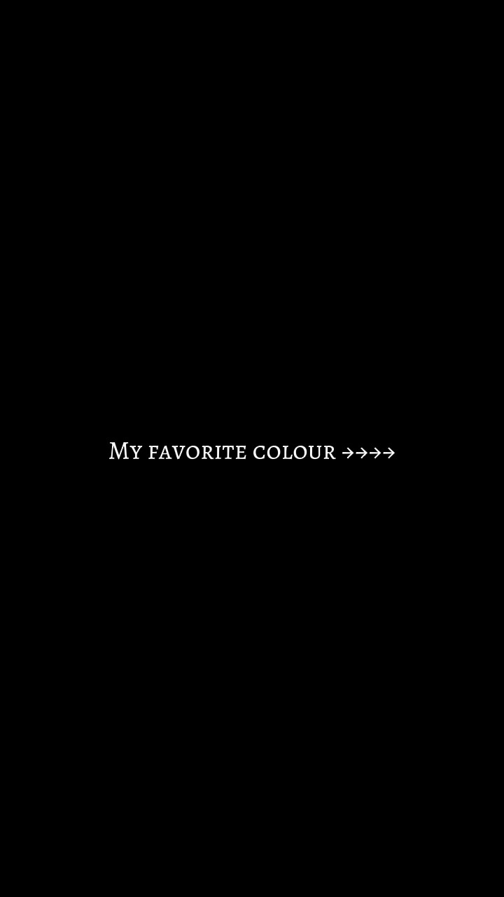 apa warna favoritmu?