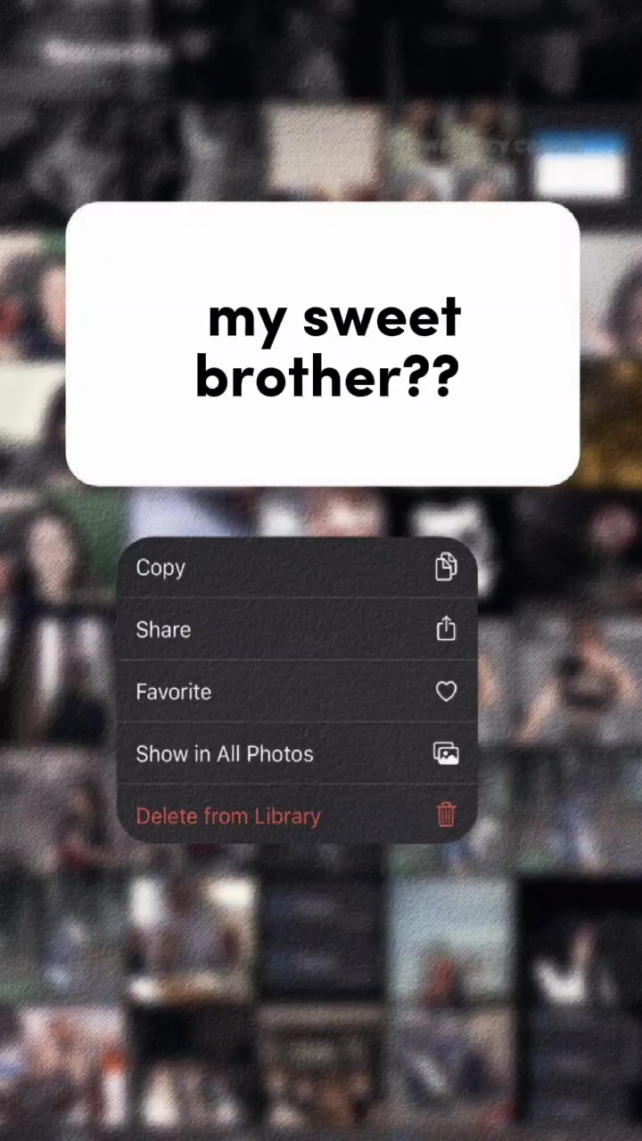 Mein süßer Bruder
