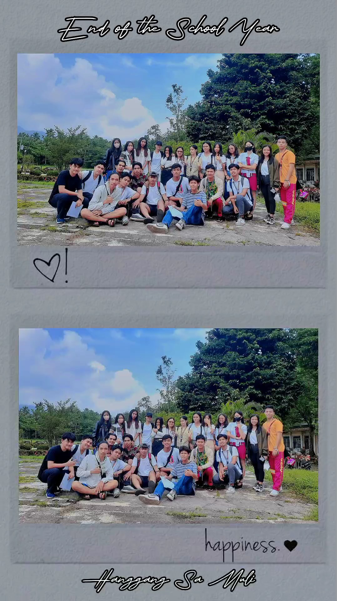 END OF SCHOOL YEAR