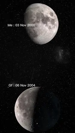 พระจันทร์วันเกิด verมีดาว