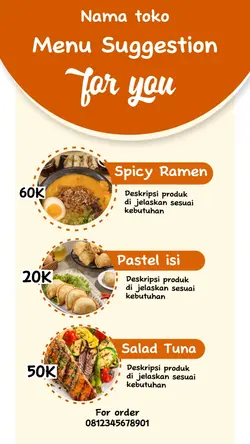 price list menu
