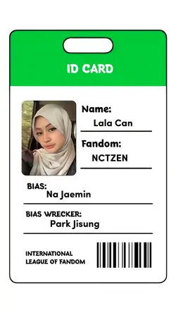 ID CARD KPOP HIJAU 