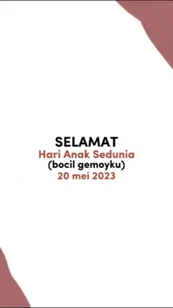 selamat hari anak