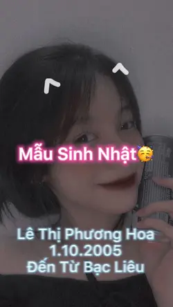 Mẫu Sinh Nhật🥳