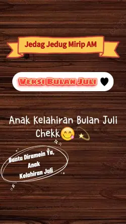 Anak Kelahiran Juli