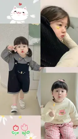 Mẫu 3 ảnh cute