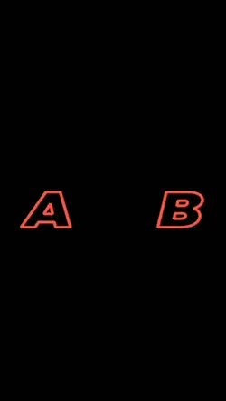 Letter A and B
