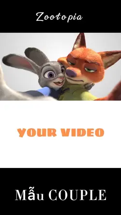 Mẫu COUPLE zootopia