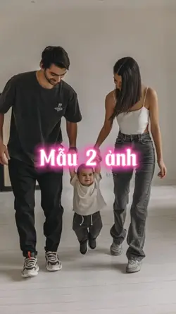 Mẫu 2 ảnh gia đình