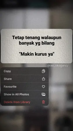 Sekarang makin kurus