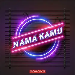 logo nama bercahaya 