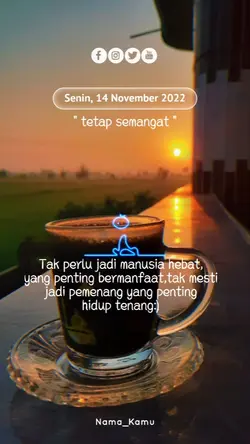senin tetap semangat