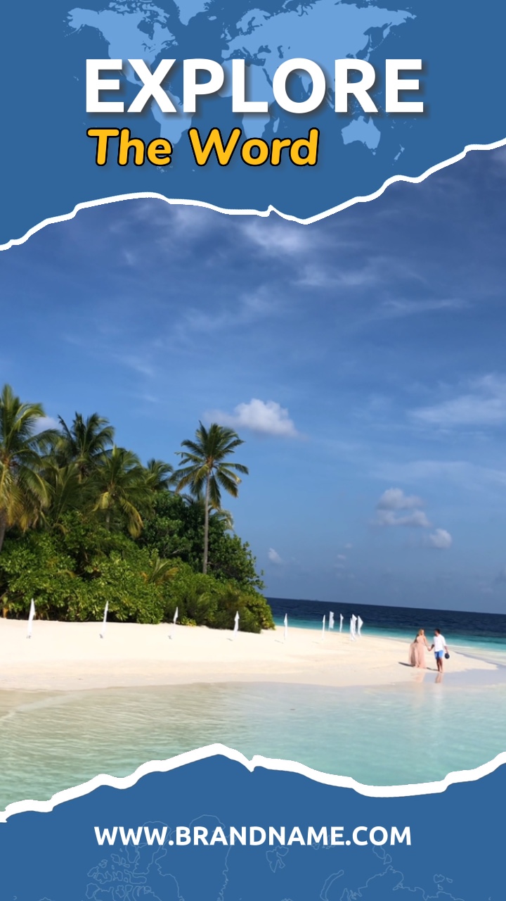 Affichage des itinéraires de l'agence de voyages bleu, blanc dans un style collage semi-ouvert