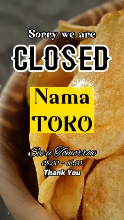 Closed Toko Jualan