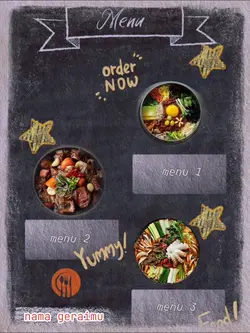 Template makanan