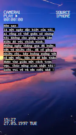 SINH NHẬT CHÍNH MÌNH