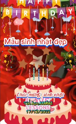 Mẫu sinh nhật